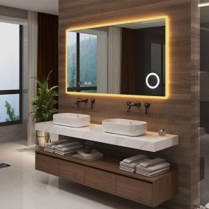 Miroir LED Racale pour salle de bain 70 x 100 cm blanc pro.tec - blanc