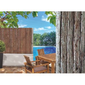 Nortene Milwaukee - Brise vue d'écorces en rouleau 1 x 3 m