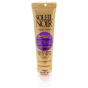 Soleil noir Soin vitamin&eacute; cr&egrave;me + stick SPF30