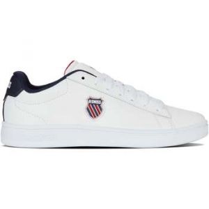 K-Swiss Court Shield II Baskets Hommes - Blanc, Bleu Fonc&eacute;