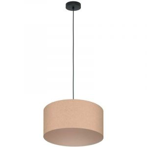 Eglo Suspension Feniglia avec abat-jour en lin naturel