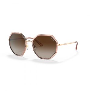 Vogue VO4224S Lunettes de Soleil Femme - Hexagonale Rose Doré