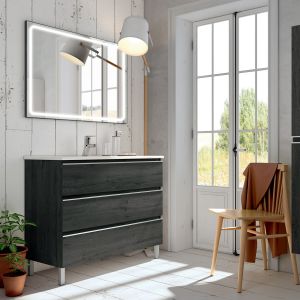 Cosyneo - Meuble de salle de bain - PALMA et miroir Led VELDI - 60cm