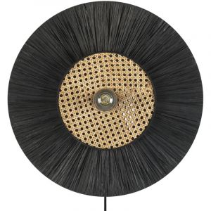 Beliani Applique murale en papier noir YAAPI