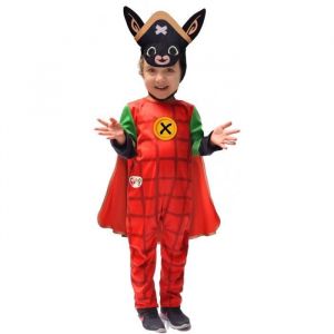 Bing Ciao- Capitaine Lapin pirate costume d&eacute;guisement original fille (Taille 4-5 ans)