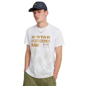 Image de G-Star Raw Pour homme. T-shirt Palm Originals blanc