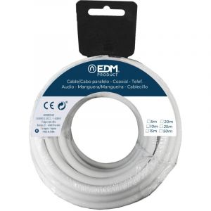 EDM - Bobine De C&acirc;ble Coaxial Blind&eacute; En Aluminium 10m