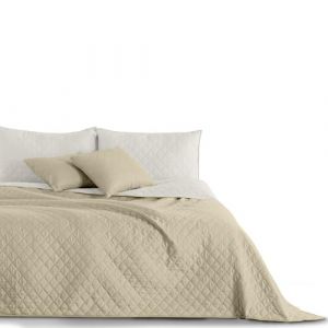 Couvre-lit - MYNE - Axel - Reversible - Microfibre - 170 x 210 cm - Beige/White