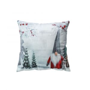 Coussin lumineux led 40 x 40 cm – Père Noël – 100 % polyester