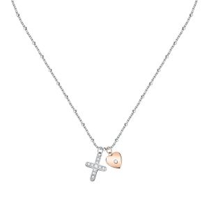 Image de Morellato Collier en acier, pvd or rose, cristaux PASSIONI Jaune