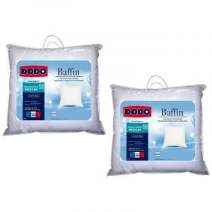 Image de Dodo Lot de 2 oreillers Naturel Duvet - 65x65 cm - BAFFIN