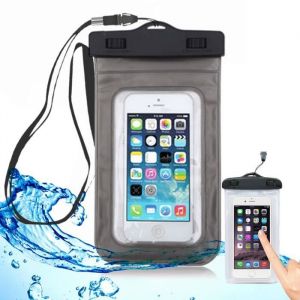 Pochette Etanche pour Téléphone iPhone Xiaomi Redmi Samsung OPPO Huawei Sony - Protection Universelle Noir - E.F.Connection
