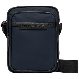 Tommy Hilfiger Sac à Bandoulière Sac Homme Repreve Mini Reporter avec Fermeture Éclair, Bleu (Space Blue), Taille Unique
