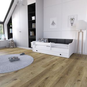 Lit enfant Eryk blanc avec tiroir, barri&egrave;re, matelas et sommier, 180x80 160x80, pour chambre d'enfant, avec panneaux rembourr&eacute;s noir