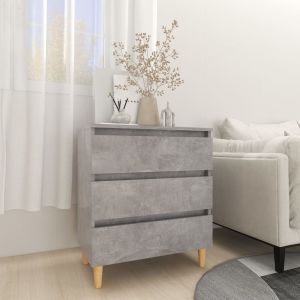 Image de VidaXL Buffet Gris béton 60x35x69 cm Aggloméré