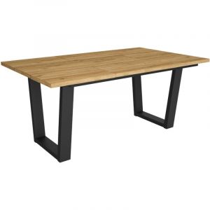 Table à manger, Meuble Salle à Manger, 167x90x74cm, Pour 8 personnes, Meubles de Salon, Style industriel, Chêne - Skraut Home