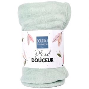 Doudou et Compagnie Plaid Douceur - Vert Amande