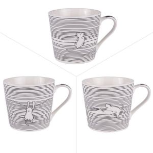 Mug filo cats 40 cl (lot de 3)