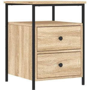 VidaXL Table de chevet chêne sonoma 44x45x60 cm bois d'ingénierie 826005