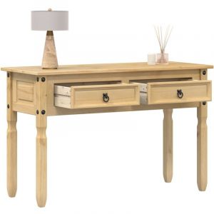 Image de VidaXL Table console Corona 115x46x73 cm bois de pin massif, table de canapé, table d'appoint, table console de couloir, table d'entrée