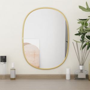 Image de VidaXL Miroir mural Doré 40x30 cm