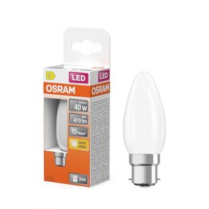 Osram BTE1 LED Flam verre dep 4W=40 B22 ch OSR