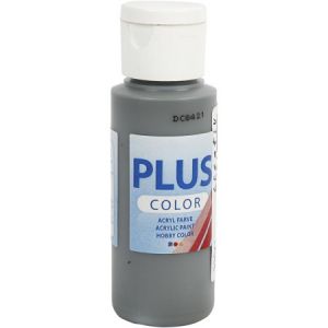 Plus color Peinture acrylique - 60 ml - Gris sombre