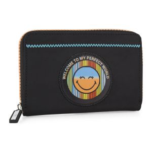 Smiley world Carteras De Mujer - Monedero Mujer Grande. Cartera Mujer Con Cierre Central De Cremallera - Cartera Mujer Piel Sintetica - Monedero Mujer Grande 330051