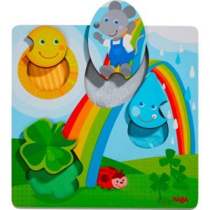 Haba Puzzle tactile Souris (4 pièces)