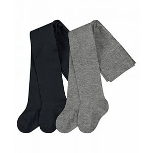 Falke Family 2-Pack B TI Collants, Multicolore (Sortiment 10), 50-56 (Lot de 2) Mixte Enfant