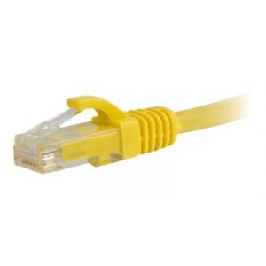 Image de C2g Cordon de raccordement RJ-45 (M) 5 m UTP CAT 5e démarré, sans crochet jaune