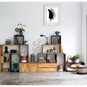 Shot Cadre Photo an 30x40cm avec P e Partout Tableau Bois Verre (BLANC)