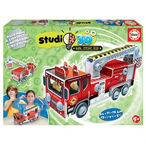 Image de Educa Puzzle - Studio 3D Camion des pompiers