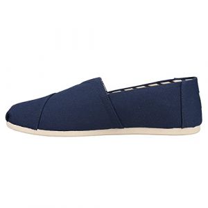 Toms Alpargata en Coton recyclé, Mocassin Plat Homme - Bleu Marine - 40 EU
