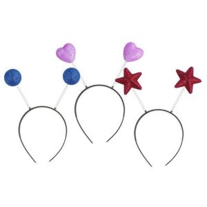 Ruedelafete Serre-t&ecirc;te ressorts paillettes taille adulte, l'unit&eacute;