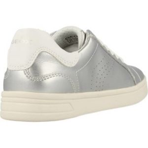 Geox J Djrock A, Sneakers Basses Fille, Argent (Silver), 32 EU