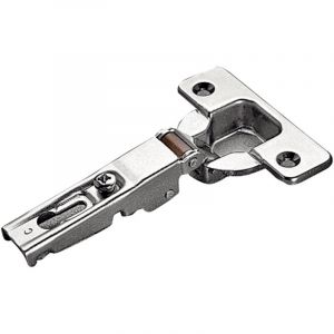 Salice Charni&egrave;re invisible &agrave; visser non clipsable coud&eacute;e 9mm finition argent C9A6L99