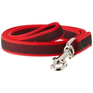 Julius K9 Julius-K9 et de couleur Gris Super-grip Laisse avec poignée, 20 mm x 1 m, Rouge/gris