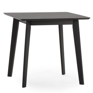 Table à manger Pomago 80x80 cm Couleur Noir