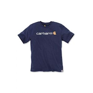 Carhartt Men's Longsleeve Core Logo, Größe:S, Farbe:Navy