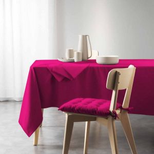 Image de Nappe rectangulaire coton recyclé (L240 cm) Mistral Rose fuchsia