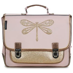 Caramel et Cie Cartable CARAMEL & CIE CARTABLE 38 CM LIBELLULE ROSE - Couleur Unique - Taille Rose
