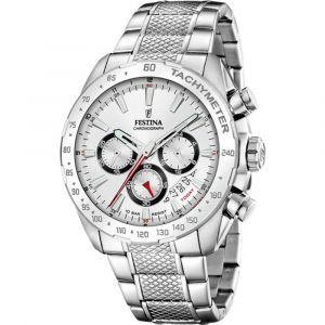 Festina Herrenuhr Timeless Chrono silber - edelstahl Herrenuhren 1 ct (147.99 &euro; / 1 ct)