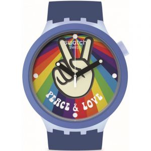 Swatch Montre Unisexe Peace Hand Love SB03N105
