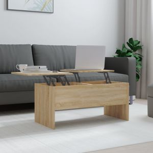 Image de VidaXL Table basse Ch&ecirc;ne sonoma 102x50,5x46,5 cm Bois d'ing&eacute;nierie