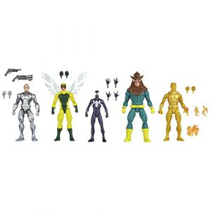 Marvel Legends Series, Pack de 5 Figurines Articulées Spider-Man de Collection de 15 Cm, 14 Accessoires, Pour enfants, Dès 4 Ans Exclusivité sur Amazon