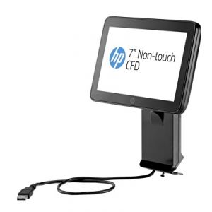HP P5A56AA - Ecran orienté vers le client non tactile HP RP9 7" intégré avec bras