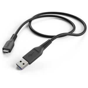 Hama C&acirc;ble USB C / USB A 1M Noir