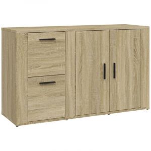 VidaXL Buffet Chêne sonoma 100x33x59,5 cm Bois d'ingénierie