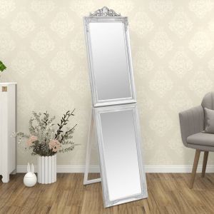 VidaXL Miroir sur pied Argenté 50x200 cm